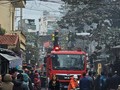 Hà Nội: Cháy nhà tại khu vực chợ Nhổn