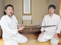 Fujiwara Kanefusa và con là Masafumi Kanefusa- người thừa kế ông
