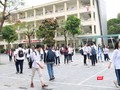 Học sinh dự thi. Ảnh: Minh Thúy