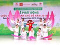 Văn nghệ chào mừng lễ phát động cuộc thi vẽ tranh Đan Mạch trong mắt em với chủ đề "Rác". Ảnh: Minh Thúy.