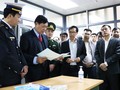 Thứ trưởng Bộ Y tế Đỗ Xuân Tuyên làm việc tại tỉnh Lạng Sơn. Ảnh: TTXVN