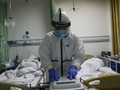 Bác sĩ chăm sóc cho bệnh nhân tại bệnh viện. Ảnh: Reuters