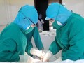 Ca mổ đẻ cho sản phụ N.T.H. tại Bệnh viện Đa khoa huyện Thạch Thất (Ảnh: BVCC)