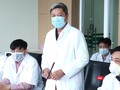 Thứ trưởng Bộ Y tế Nguyễn Trường Sơn phát biểu tại buổi làm việc.