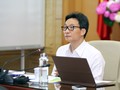 Phó Thủ tướng Vũ Đức Đam chủ trì cuộc họp sáng 22/4 của Ban Chỉ đạo quốc gia phòng, chống dịch bệnh COVID-19. Ảnh: Đình Nam