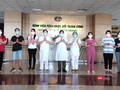 8 bệnh nhân mắc COVID-19 được công bố khỏi bệnh. Ảnh: Minh Thúy