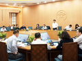 Hà Nội họp Ban Chỉ đạo phòng, chống dịch COVID-19 (Ảnh: Phú Khánh)