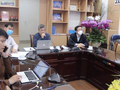 Tổ hội chẩn chuyên môn hội chẩn trực tuyến với các bệnh viện về bệnh nhân mắc COVID-19 nặng (Ảnh - BYT) 