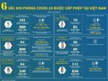 6 loại vaccine phòng COVID-19 được Bộ Y tế cấp phép (Ảnh - BYT)