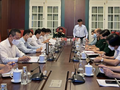 Bộ trưởng Bộ Y tế Nguyễn Thanh Long phát biểu tại cuộc họp (Ảnh - BYT)