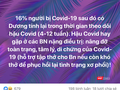 Thông tin về tỉ lệ bệnh nhân tái dương tính được đăng tải trên mạng xã hội Facebook (Ảnh - MT) 