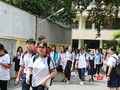 Thí sinh kết thúc môn thi