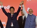 Thủ tướng Nhật Shinzo Abe và Thủ tướng Ấn Độ Narendra Modi.