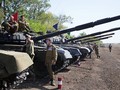 Quân ly khai tại Donetsk.