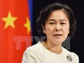 Người phát ngôn Bộ Ngoại giao Trung Quốc Hoa Xuân Oánh. Ảnh: THX/TTXVN