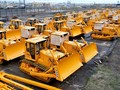 Máy ủi do Nga sản xuất.