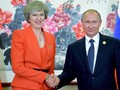 Thủ tướng Anh Theresa May và Tổng thống Nga Putin.