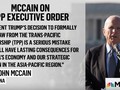 Thượng nghị sỹ John McCain: Rút khỏi TPP, ông Trump đã mắc sai lầm nghiêm trọng