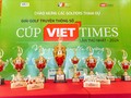 Dàn cúp vàng Giải golf Truyền thông số cúp VietTimes chờ golfer chinh phục