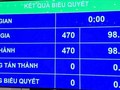 Quốc hội chính thức thông qua sửa Hiến pháp, đánh dấu thời khắc lịch sử