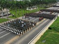 Các chiến sĩ tập luyện diễu binh kỷ niệm Quốc khánh 2/9. Ảnh: Vietnamnet.
