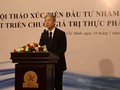 Ông Murooka Naomichi, Phó trưởng đại diện văn phòng JICA Việt Nam đang phát biểu tại hội thảo. Ảnh: Jica