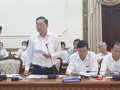 Ông Nguyễn Tấn Bỉnh – Giám đốc Sở Y tế TP.HCM thông tin thành phố sẽ phát 5 triệu tờ rơi khuyến cáo phòng chống dịch bệnh viêm đường hô hấp cấp do virus Corona. Ảnh: Nguyễn Trăm
