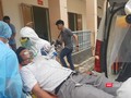 Diễn tập cấp cứu bệnh nhân tại BV Dã chiến Củ Chi. Ảnh: N.T