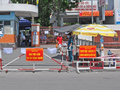 Bệnh viện quận Tân Phú phong tỏa vào ngày 28/5. Ảnh: HCDC