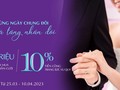 Mừng ngày chung đôi – Quà tặng nhân đôi cùng trang sức cưới DOJI