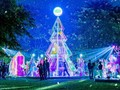 Giáng sinh rực rỡ sắc màu tại “khu rừng pha lê” tuyết trắng Ecopark