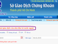 Dữ liệu giao dịch NDTNN - Ảnh chụp màn hình website HOSE