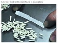 Gạo giấy vừa được phát hiện ở Quảng Đông - Ảnh chụp màn hình trang tin Shanghaiist