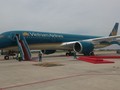 Chiếc máy bay AirbusA350 đầu tiên của Vietnam Airlines. (Ảnh: Tuổi trẻ)