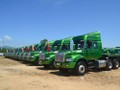 61 xe đầu kéo của Công ty TNHH một thành viên Hào Hưng Quảng Ngãi mua từ Trung Quốc - Ảnh: Hiển Cừ