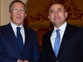 Ngoại trưởng Nga Sergei Lavrov trong một cuộc gặp với người đồng cấp Thổ Nhĩ Kỳ Mevlut Cavusoglu. (Nguồn: Getty Images)