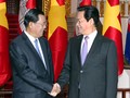 Thủ tướng Nguyễn Tấn Dũng và Thủ tướng Hun Sen sẽ cùng tham dự lễ khánh thành cột mốc biên giới Việt Nam-Campuchia vào ngày 26/12.