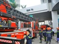 Cháy tòa nhà Toyota Mỹ Đình, hàng trăm người tháo chạy
