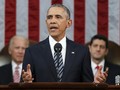 Ông Obama đọc bài phát biểu thông điệp liên bang - Ảnh: Reuters
