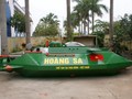Tàu ngầm mini Hoàng Sa được sơn màu xanh
