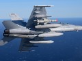 Tiêm kích F/A-18 Hải quân Mỹ thử tên lửa Harpoon Block II+ ở California, tháng 11.2015 - Ảnh: Hải quân Mỹ