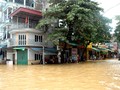 Thành phố Yên Bái chìm trong biển nước. Ảnh:Báo Yên Bái.
