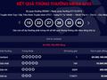 Thông báo kết quả quay thưởng trên website Vietlott ngày 7/12