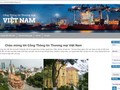 Giao diện Cổng thông tin thương mại Việt Nam
