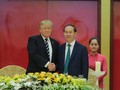 Tổng thống Donald Trump và Chủ tịch nước Trần Đại Quang. Ảnh VGP
