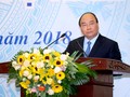 Thủ tướng Nguyễn Xuân Phúc phát biểu tại Hội nghị tổng kết công tác năm 2017 và triển khai nhiệm vụ 2018 của Bộ Kế hoạch và Đầu tư. Nguồn: VGP 