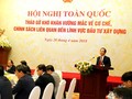 Bộ trưởng Bộ Xây dựng Phạm Hồng Hà phát biểu tại Hội nghị. Nguồn: xaydung.gov.vn