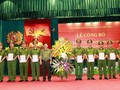 Trung tướng Trần Văn Vệ tạ Lễ công bố quyết định. Ảnh: BCA