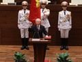 Chủ tịch nước Nguyễn Phú Trọng tuyên thệ nhậm chức. Ảnh VGP/Nhật Bắc