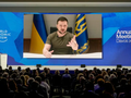 Ông Zelensky yêu cầu các nhà lãnh đạo tại Davos tẩy chay hoàn toàn các doanh nghiệp Nga (Ảnh: Business Insider)